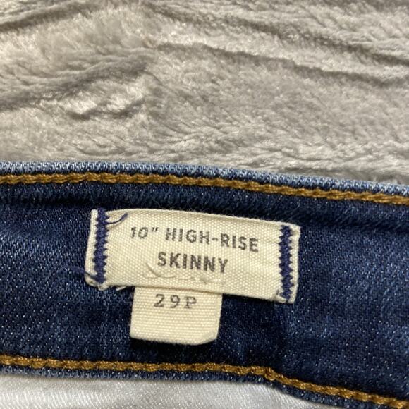 Madewell 10" High Rise Skinny Jeans Women's Size 29P Blue - Picture 8 of 11